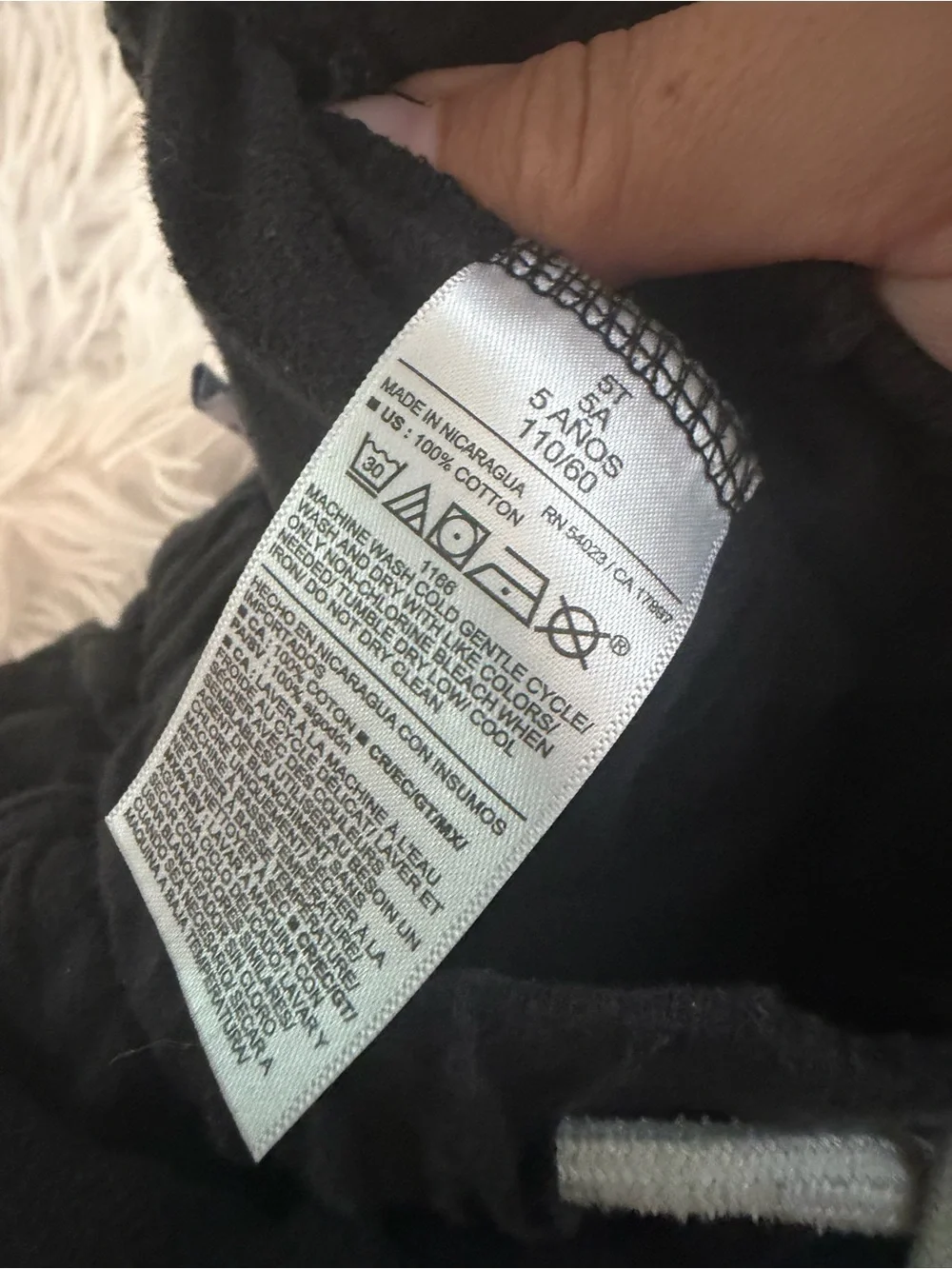 Old Navy 5T Jogger Sweatpants Bundle Black Navy Cotton Drawstring Boys